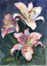 Розовые лилии. 2004. р. 42х30.
